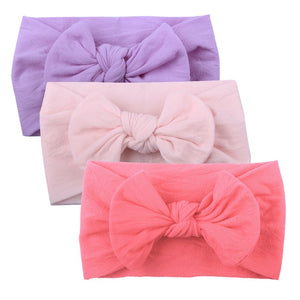 Baby Girl headbands Baby Toddler Turban Solid Headband Hair Band Baby Girl Bows Hair Accessories Headwear Headband for girls