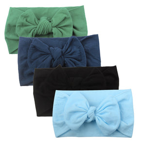 Baby Girl headbands Baby Toddler Turban Solid Headband Hair Band Baby Girl Bows Hair Accessories Headwear Headband for girls