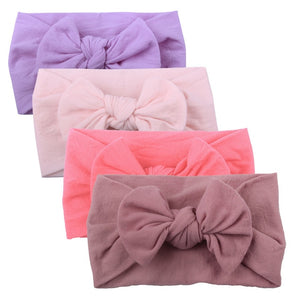 Baby Girl headbands Baby Toddler Turban Solid Headband Hair Band Baby Girl Bows Hair Accessories Headwear Headband for girls