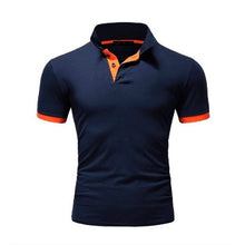 Load image into Gallery viewer, Summer short Sleeve Polo Shirt menTurn-over Collar fashion Slim casual  Breathable Solid Color Business polo shirt 2019