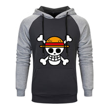 Load image into Gallery viewer, One Piece Anime Mens Sets Hoodies Pants Skull Luffy Hoody Sweatshirt Pant 2019 Autumn Winter Casual 2 Pieces Sweatpants Hoodie