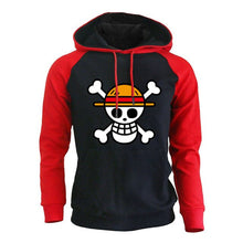 Load image into Gallery viewer, One Piece Anime Mens Sets Hoodies Pants Skull Luffy Hoody Sweatshirt Pant 2019 Autumn Winter Casual 2 Pieces Sweatpants Hoodie