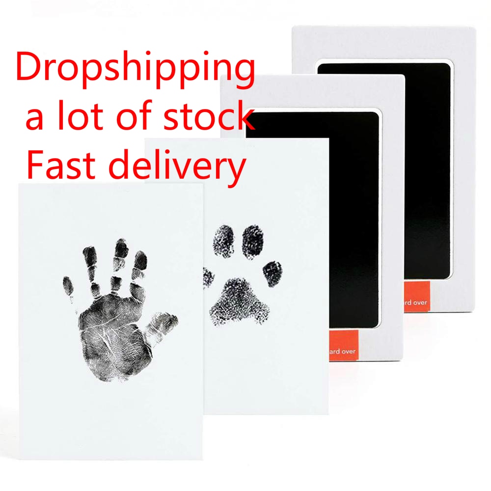 Baby Footprints Handprint Ink Pads Safe Non-toxic Ink Pads Kits for Baby Shower Inkless Mess Baby Pet Paw Prints Souvenir