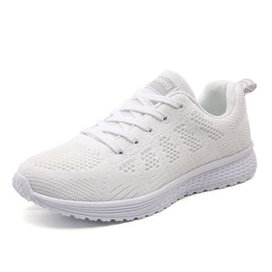 Running Shoes Lovers Sneakers Women Outdoor Sport Shoes Comfortable Mesh Walking Jogging Ladies Light Flats Shoes Plus Size 44