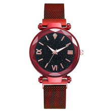 Load image into Gallery viewer, Luxury Women Watches Fashion Elegant Magnet Buckle Vibrato Purple Ladies Wristwatch 2019 New Starry Sky Roman Numeral Gift Clock