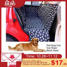 Load image into Gallery viewer, Pet carriers Oxford Fabric Car Pet Seat Cover Dog Car Back Seat Carrier Waterproof Pet Hammock Cushion Protector Dropshipping