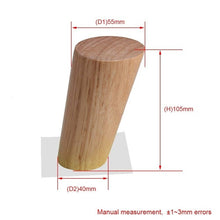 Load image into Gallery viewer, 4pcs/lot Solid Wood Furniture Legs, Inclined Cone Sofa Bed Cabinet Table and Chair Replacement Feet Sloping Feet