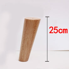 Load image into Gallery viewer, 4pcs/lot Solid Wood Furniture Legs, Inclined Cone Sofa Bed Cabinet Table and Chair Replacement Feet Sloping Feet