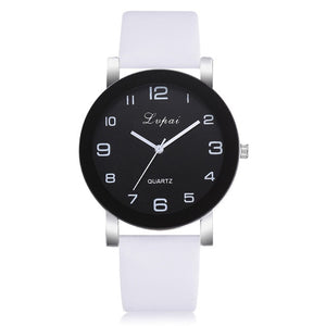 2018 New Famous Brand Women Simple Fashion Leather Band Analog Quartz Round Wrist Watch Watches relogio feminino clock #D