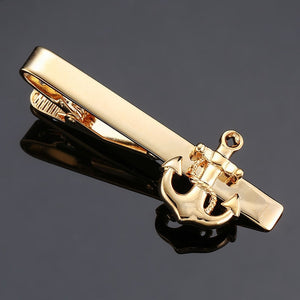 DY New and high quality laser engraving tie clip  fashion style  gold  silver and black men's business tie pin Free Delivery