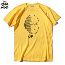 Load image into Gallery viewer, THE COOLMIND 100% cotton ANIME One Punch Man Printed men T shirt Fashion cool confortable men&#39;s  Tshirt casual t-shirt for men