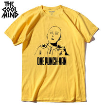 Load image into Gallery viewer, THE COOLMIND 100% cotton ANIME One Punch Man Printed men T shirt Fashion cool confortable men&#39;s  Tshirt casual t-shirt for men