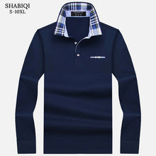 Load image into Gallery viewer, SHABIQI New Brand Men&#39;s Solid Long Sleeve Polo Shirt Men Autumn Full Sleeve Warm Shirt Casual Pocket Tops Plus Size S-10XL