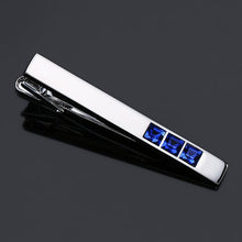 Load image into Gallery viewer, DY new high-quality enamel men&#39;s wedding tie clip high-end brand luxury design exquisite pattern crystal tie clip Free Delivery