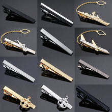 Load image into Gallery viewer, DY New and high quality laser engraving tie clip  fashion style  gold  silver and black men&#39;s business tie pin Free Delivery