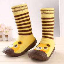 Load image into Gallery viewer, Newborn Baby Boys Girls Socks With Anti-Slip Soft Rubber Soled Outdoor Foot Socks Infant Children Animal Cartoon Floor Booties