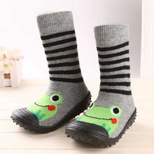 Load image into Gallery viewer, Newborn Baby Boys Girls Socks With Anti-Slip Soft Rubber Soled Outdoor Foot Socks Infant Children Animal Cartoon Floor Booties