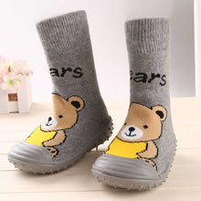 Load image into Gallery viewer, Newborn Baby Boys Girls Socks With Anti-Slip Soft Rubber Soled Outdoor Foot Socks Infant Children Animal Cartoon Floor Booties