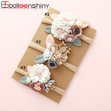 Load image into Gallery viewer, BalleenShiny Fashion Florals Headband Newborn Baby Elastic Princess Hairbands Child Kids Pearl Fresh Style Cute Headwear Gifts