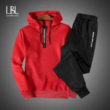 Load image into Gallery viewer, Men Clothing Set Sportswear 2018 Autumn New Hoodies Sweatshirts Sporting Sets Men&#39;s Tracksuits Two Piece Hoodies+Pants 2pcs Sets