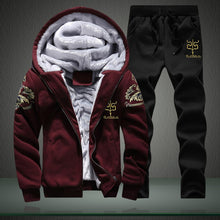 Load image into Gallery viewer, New Winter Tracksuits Men Set Thick Fleece Hoodies+Pants Suit Zipper Hooded Sweatshirt Sportswear Set Male Hoodie Sporting Suits