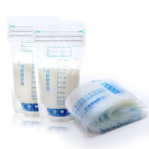 30 Pcs 250ml Baby Breast Milk Food Freezing Storage Bags Safe Feeding Seal Pouch FJ88