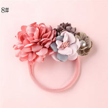 Load image into Gallery viewer, BalleenShiny Fashion Florals Headband Newborn Baby Elastic Princess Hairbands Child Kids Pearl Fresh Style Cute Headwear Gifts