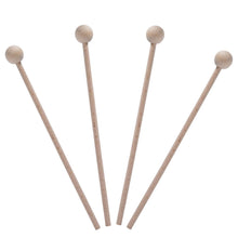 Load image into Gallery viewer, New 2 Pair Wood Mallets Percussion Sticks for Energy Chime, Xylophone, Wood Block, Glockenspiel and Bells