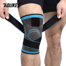 Load image into Gallery viewer, AOLIKES 1PCS 2019 Knee Support Professional Protective Sports Knee Pad Breathable Bandage Knee Brace Basketball Tennis Cycling