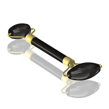 Load image into Gallery viewer, Natural Black Obsidian Massage Roller Double Head Jade Stone Facial Massage Roller Guasha Set Tool  Skin Care Real Jade Roller