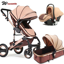 Load image into Gallery viewer, Wisesonle baby stroller 2 in 1 stroller lying or dampening folding light weight two-sided child four seasons Russia free shippin