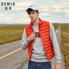 Load image into Gallery viewer, SEMIR Men Packable Puffer Vest with Stand-up Collar Men Padded Vest Lightweight Down Vest for Men Zip-up Vest Winter Clothes