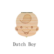 Load image into Gallery viewer, Baby Tooth Box Poland/English/Dutch/Russian/French /Italian  Wooden Milk Teeth Organizer Storage Boys Girls Baby Souvenirs Gift