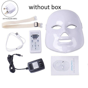 LED Facial Mask Therapy 7 Colors Face Mask Machine Photon Therapy Light Skin Care Wrinkle Acne Removal Face Beauty for Home use