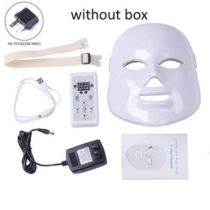 LED Facial Mask Therapy 7 Colors Face Mask Machine Photon Therapy Light Skin Care Wrinkle Acne Removal Face Beauty for Home use