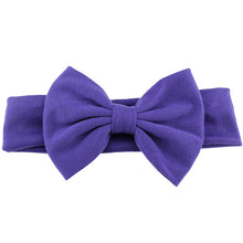 Load image into Gallery viewer, 2019 New Cotton Elastic Newborn Baby Girls Solid Color Headband Bowknot Hair Band Children Infant Headband bandeau bebe