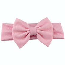 Load image into Gallery viewer, 2019 New Cotton Elastic Newborn Baby Girls Solid Color Headband Bowknot Hair Band Children Infant Headband bandeau bebe