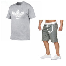 Load image into Gallery viewer, 2019 Summer Hot Sale Men&#39;s Sets T Shirts+shorts Two Pieces Sets Casual Tracksuit new Male Casual Tshirt Fitness trousers men