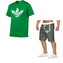 Load image into Gallery viewer, 2019 Summer Hot Sale Men&#39;s Sets T Shirts+shorts Two Pieces Sets Casual Tracksuit new Male Casual Tshirt Fitness trousers men