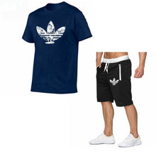 Load image into Gallery viewer, 2019 Summer Hot Sale Men&#39;s Sets T Shirts+shorts Two Pieces Sets Casual Tracksuit new Male Casual Tshirt Fitness trousers men