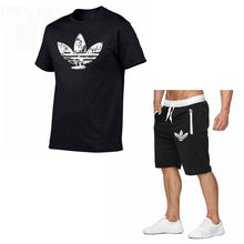 Load image into Gallery viewer, 2019 Summer Hot Sale Men&#39;s Sets T Shirts+shorts Two Pieces Sets Casual Tracksuit new Male Casual Tshirt Fitness trousers men