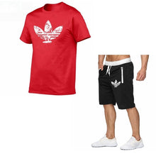 Load image into Gallery viewer, 2019 Summer Hot Sale Men&#39;s Sets T Shirts+shorts Two Pieces Sets Casual Tracksuit new Male Casual Tshirt Fitness trousers men