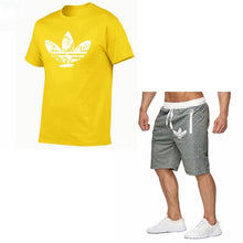 Load image into Gallery viewer, 2019 Summer Hot Sale Men&#39;s Sets T Shirts+shorts Two Pieces Sets Casual Tracksuit new Male Casual Tshirt Fitness trousers men