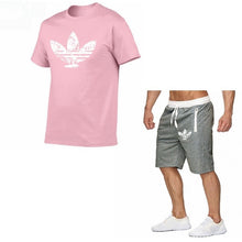 Load image into Gallery viewer, 2019 Summer Hot Sale Men&#39;s Sets T Shirts+shorts Two Pieces Sets Casual Tracksuit new Male Casual Tshirt Fitness trousers men