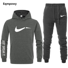 Load image into Gallery viewer, Men&#39;s Tracksuit 2 sets of new fashion jacket sportswear men&#39;s sweatpants hoodies spring and autumn men&#39;s brand hoodies pants