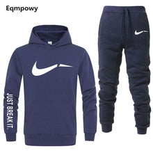 Load image into Gallery viewer, Men&#39;s Tracksuit 2 sets of new fashion jacket sportswear men&#39;s sweatpants hoodies spring and autumn men&#39;s brand hoodies pants