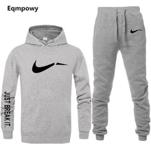 Load image into Gallery viewer, Men&#39;s Tracksuit 2 sets of new fashion jacket sportswear men&#39;s sweatpants hoodies spring and autumn men&#39;s brand hoodies pants