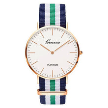 Load image into Gallery viewer, 18 Styles Ultra Slim Quartz Watch Simple Nylon Band Relogio Masculino  Fashion woman men Wristwatches Geneva Ladies Quartz Watch