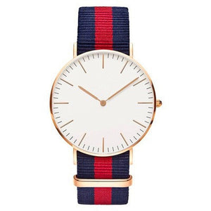 18 Styles Ultra Slim Quartz Watch Simple Nylon Band Relogio Masculino  Fashion woman men Wristwatches Geneva Ladies Quartz Watch