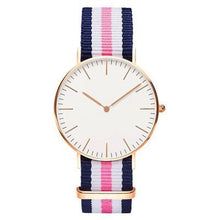 Load image into Gallery viewer, 18 Styles Ultra Slim Quartz Watch Simple Nylon Band Relogio Masculino  Fashion woman men Wristwatches Geneva Ladies Quartz Watch